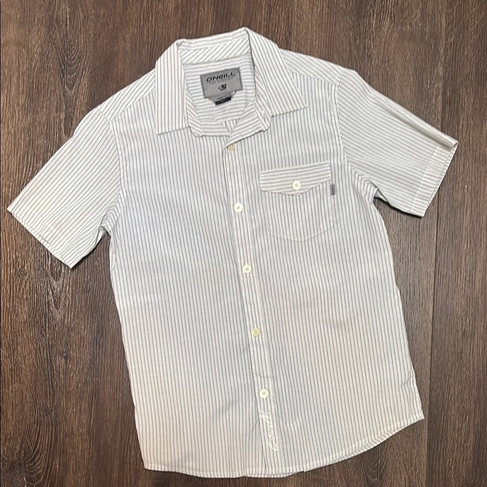 O'Neill Striped Short Sleeve Shirt - White